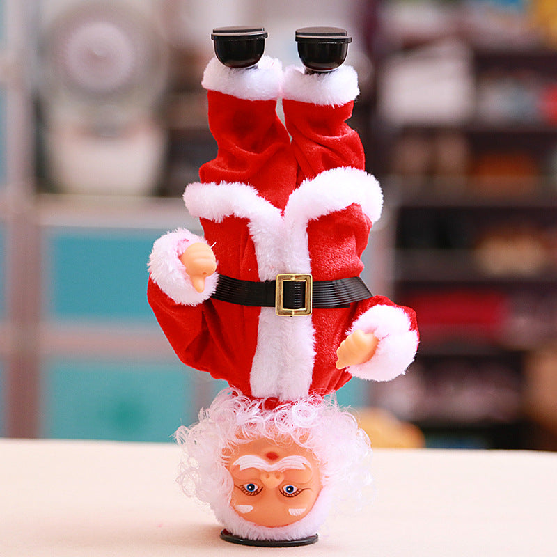 Papá Noel eléctrico animado, adorno navideño que se mueve solo